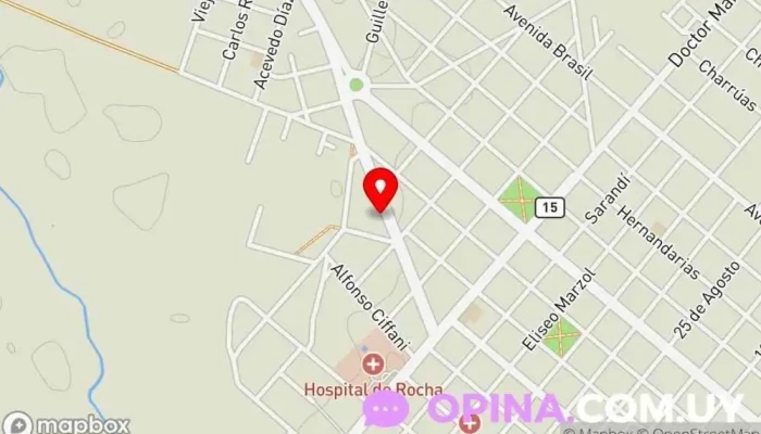 mapa de Instituto de Ingles ALI - Rocha Escuela en Rocha