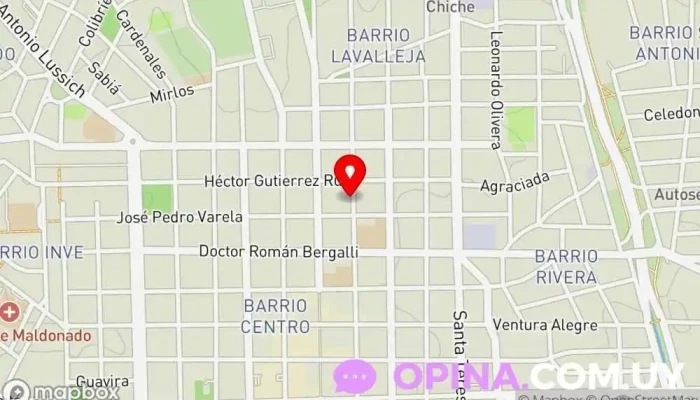 mapa de Instituto de Inglés ILearn English Academia de inglés en Maldonado