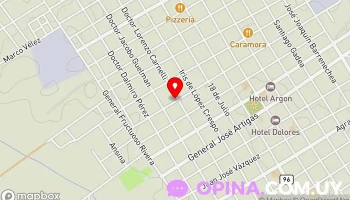 mapa de Instituto Dolores Centro educativo en Dolores