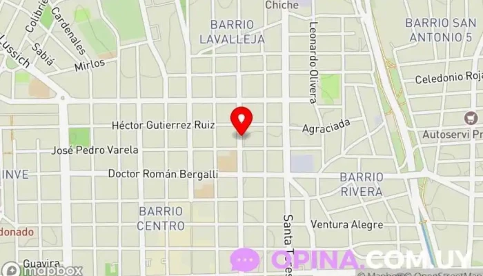 mapa de Instituto Fernandino Escuela primaria en Maldonado