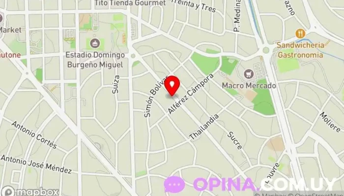 mapa de Instituto ITEM Capacitacion Laboral Centro educativo, Academia de idiomas en Punta del Este