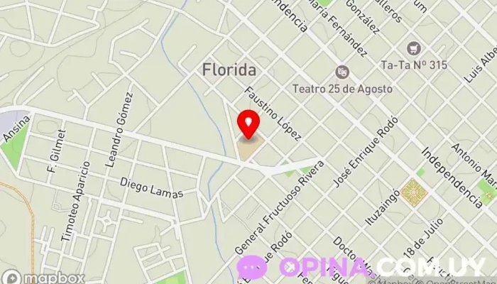 mapa de Instituto Manuel Oribe Escuela en Florida