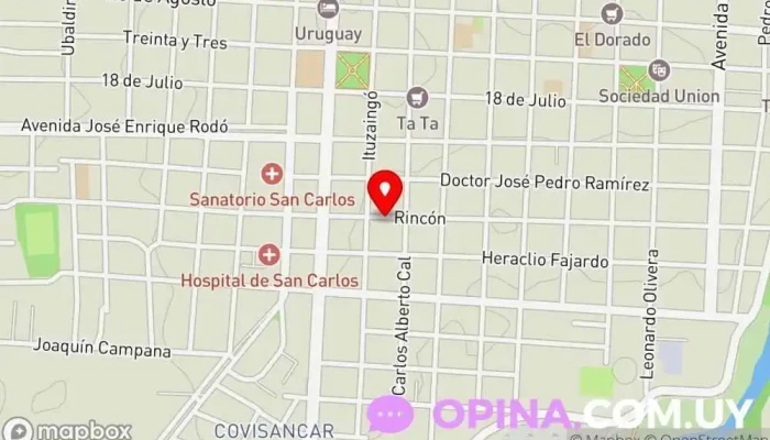 mapa de Instituto San Carlos Escuela en San Carlos