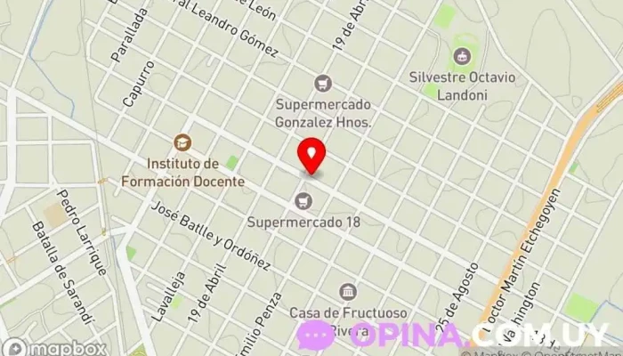 mapa de Intendencia de Durazno Oficina de gobierno local en Durazno