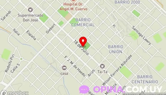 mapa de Iris Papelería Papelería, Tienda de artículos para el hogar en Fray Bentos