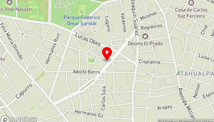 mapa de Irish pub Bar en Montevideo