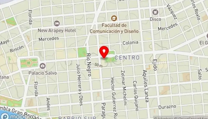 mapa de İSTANBUL RESTAURANT Restaurante en Montevideo