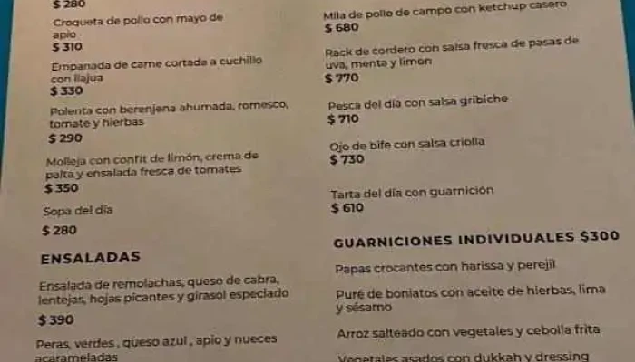 Jacinto Menu - Restaurante