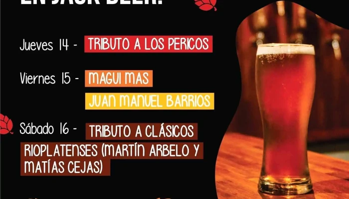 Jack Beer Cerveza Artesanal:  Menu