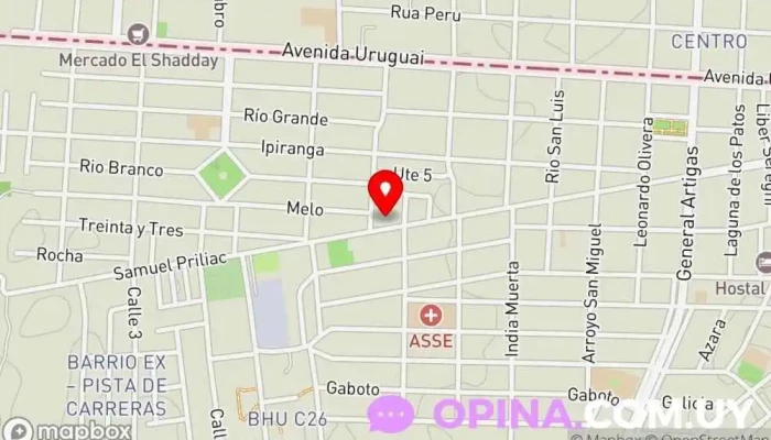 mapa de Jardin 103 Jardín de infancia en Chuy