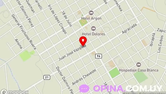 mapa de Jardín 116 Dolores Jardín de infancia en Dolores