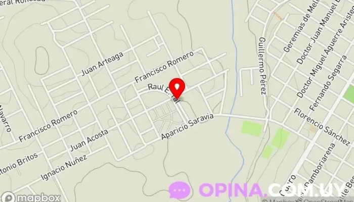 mapa de Jardín 155 Escuela en Rivera