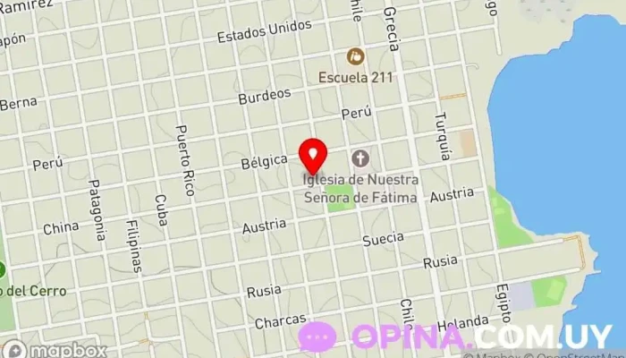 mapa de Jardín 229 Escuela en Montevideo