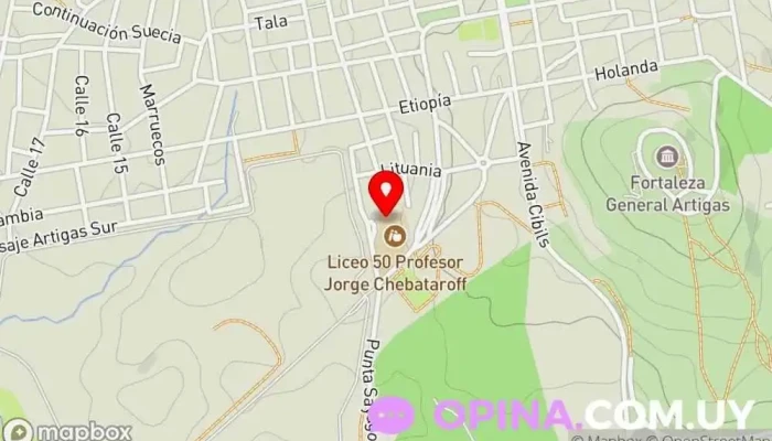 mapa de Jardin de infantes 346 Escuela en Montevideo