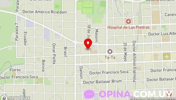 mapa de Jardin De Infantes Barbapapa Guardería en Las Piedras