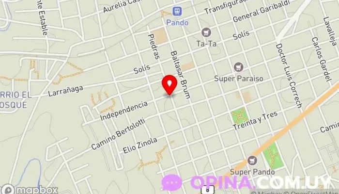 mapa de JARDÍN DE INFANTES ENTREAMIGOS Centro Head Start, Institución educativa en Pando