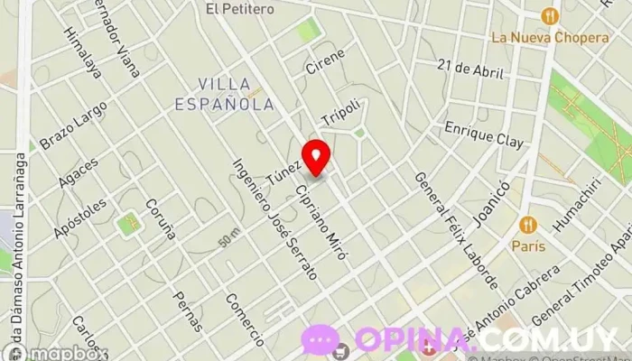 mapa de Jardin de infantes Escuela en Montevideo