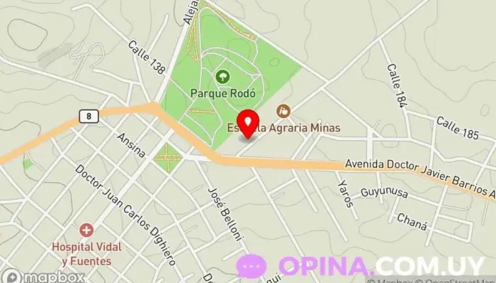 mapa de Jardín de Infantes N 119 Escuela en Minas
