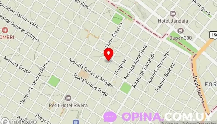 mapa de Jardín de Infantes N° 141 Jardín de infancia en Rivera