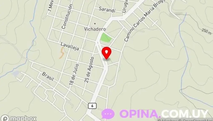 mapa de Jardín de Infantes N°143 - DGEIP Jardín de infancia en Vichadero