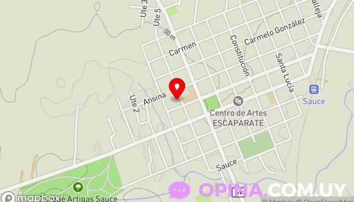 mapa de Jardín de Infantes N°247 Escuela en Sauce