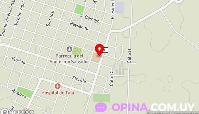 mapa de Jardin de Infantes Nro 246 Guardería en Tala