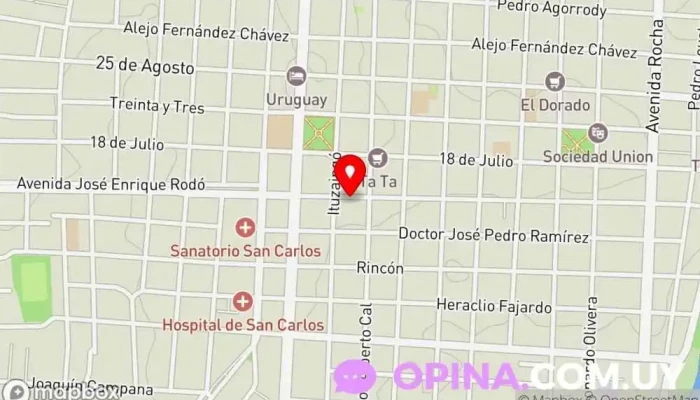 mapa de Jardín de infantes nro 81 San Carlos Jardín de infancia en San Carlos