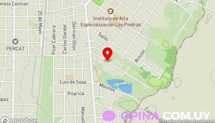 mapa de Jardin El Mirlo Centro de educación preescolar en Las Piedras