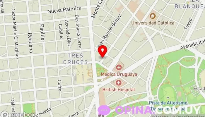 mapa de Jardín FUS Escuela en Montevideo