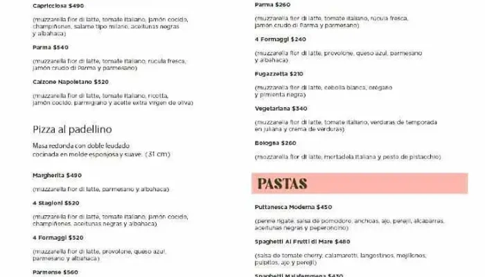 Jardin Gastronomico Almenara Mall Menu - Restaurante