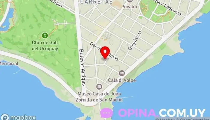 mapa de Jardín Mafalda Colegio Punta Carretas Escuela en Montevideo