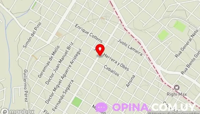 mapa de Jardín N° 135 Jardín de infancia en Rivera