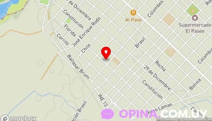 mapa de Jardín Nº 210 Escuela en Santa Lucía