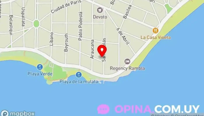 mapa de Jardin San Nicolas Jardín de infancia en Montevideo