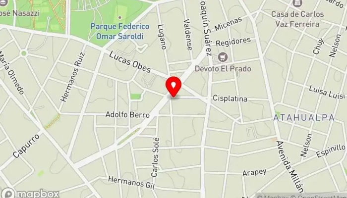 mapa de Jesusa Almacén Restaurante de brunch en Montevideo