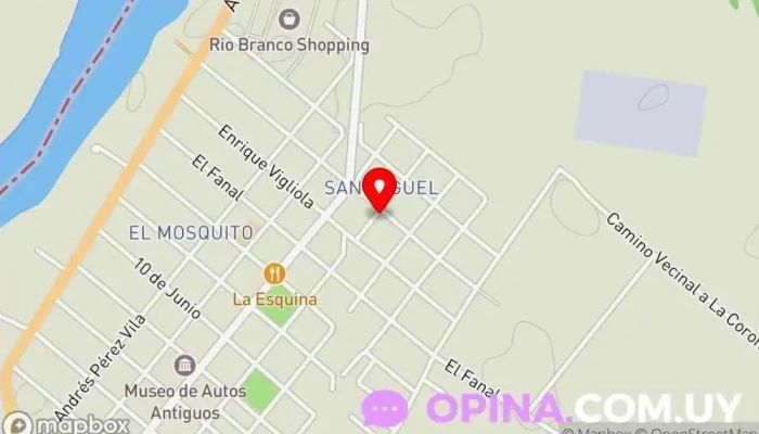 mapa de Joaquin gundin y dionisio coronel Urbanización en Rio Branco