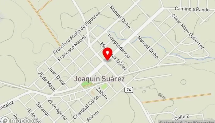 mapa de Joaquín Suárez  en Joaquín Suárez