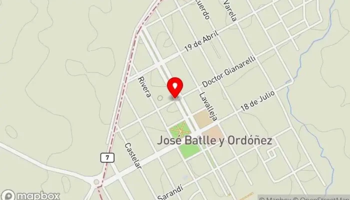 mapa de José Batlle y Ordóñez  en José Batlle y Ordóñez