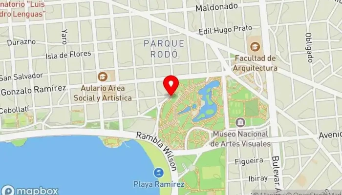 mapa de José Luis Angulo Cocina Comida a domicilio, Bar, Cafetería en Montevideo