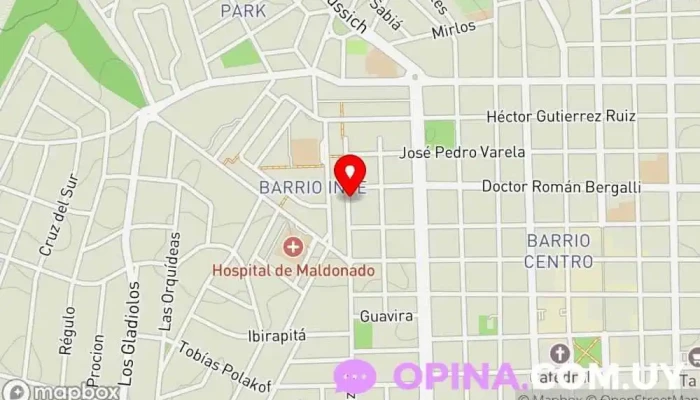 mapa de JU ACADEMIA MALDONADO CENTRO Club deportivo en Maldonado