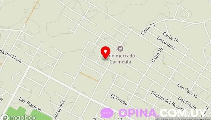 mapa de Julito Sociedad de viviendas en La Paloma