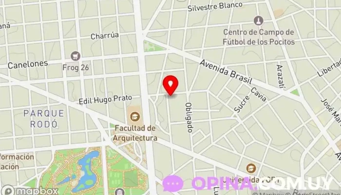 mapa de Justo Acá Propiedades Agencia inmobiliaria en Montevideo