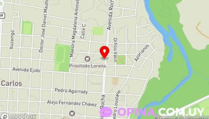 mapa de Kaizen Centro de entrenamiento Gimnasio en San Carlos