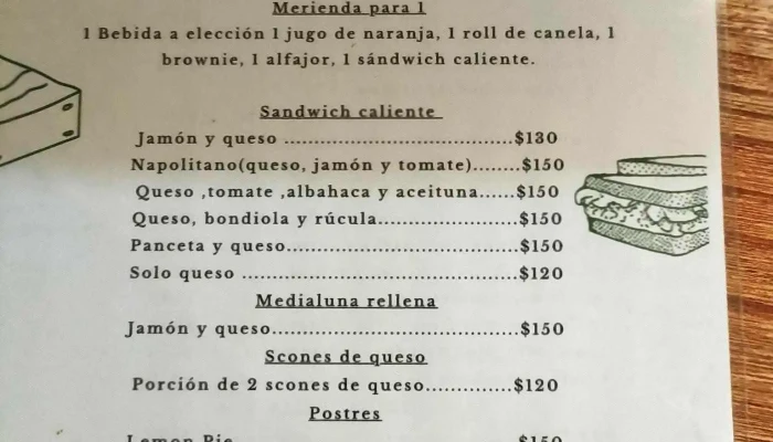 Kaly Cafe Menu - Cafetería