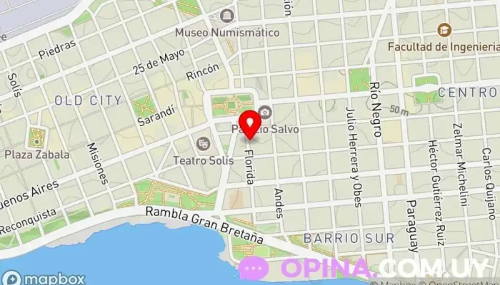 mapa de Kame House Uruguay Academia de idiomas en Montevideo