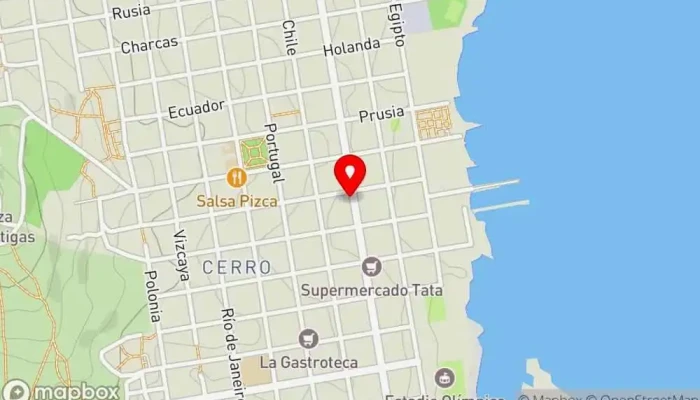 mapa de Kami Sushi - Cerro Restaurante de comida rápida en Montevideo