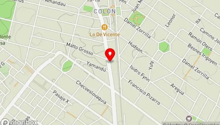 mapa de Kami Sushi - Peñarol Restaurante de comida rápida en Montevideo