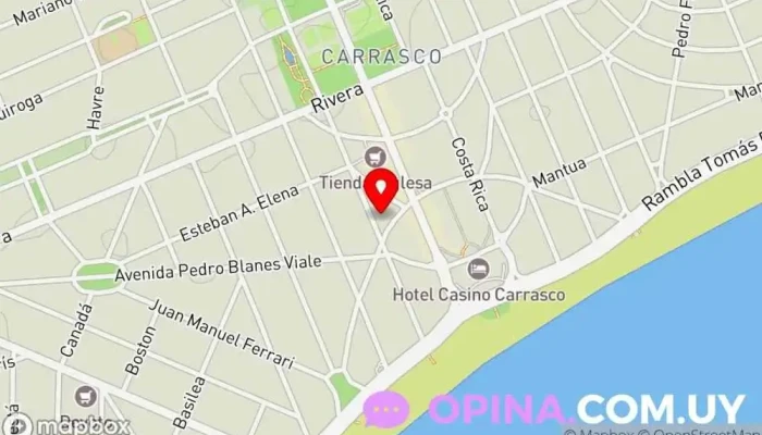 mapa de Keller Williams Red Agentes inmobiliarios en Montevideo
