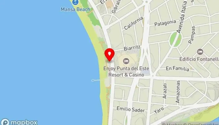 mapa de KERO by Osaka Restaurante, Bar en Punta del Este