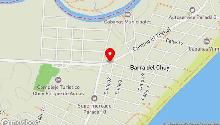 mapa de KINAHI FastFood Hamburguesería en Barra del Chuy